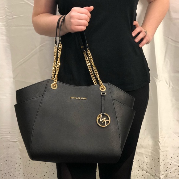 SOLD - Michael Kors Black Jet Set Travel Bag - Picture 2 of 7